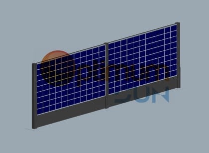 Vertical solar bracket